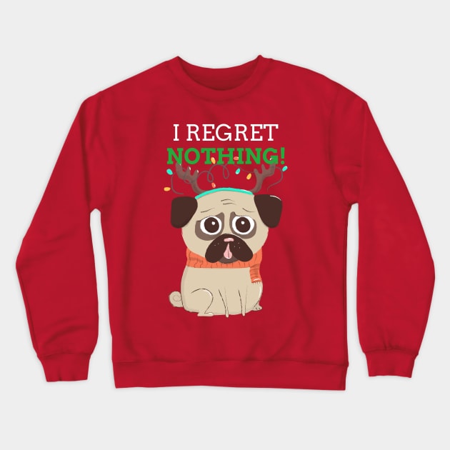 Christmas pug Crewneck Sweatshirt by Carlosj1313